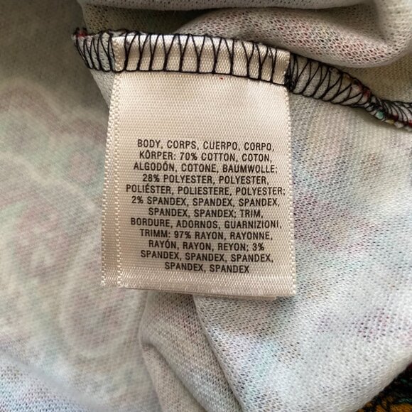 Anthropologie Maeve Womens Arborea Mini Dress Size 10 Boho Paisley Cute Preppy - Picture 7 of 10